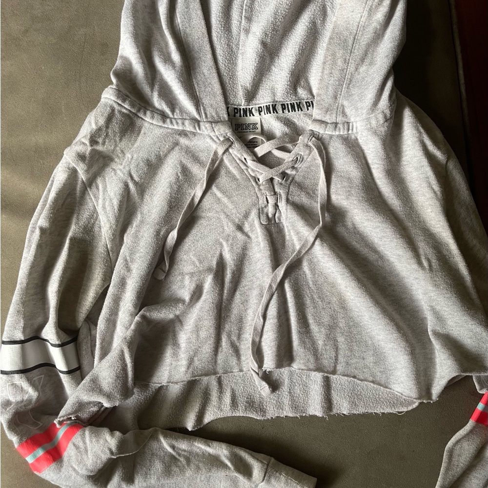 VS Pink Cropped Sweatshirt